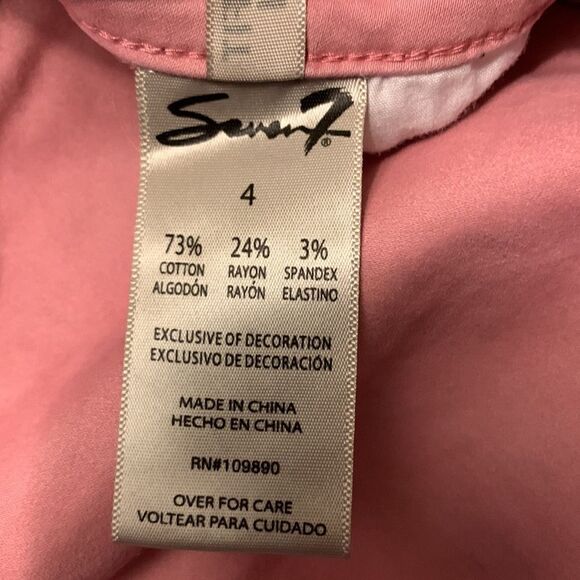 SEVEN7 Pink Woman’s Jeans Size 4 - Picture 8 of 9